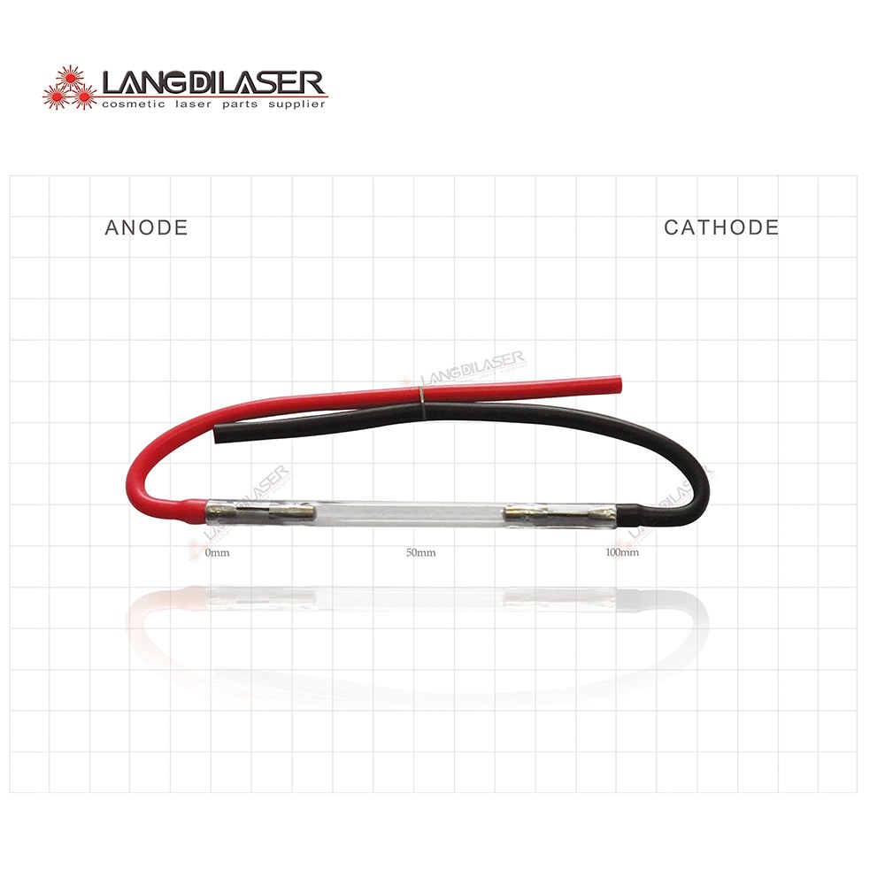 크세논 레이저 전구: 7*50 * 100F-wire, 중국 핸드 피스 용 IPL 플래시 램프, 핸드 피스 수리 IPL 램프